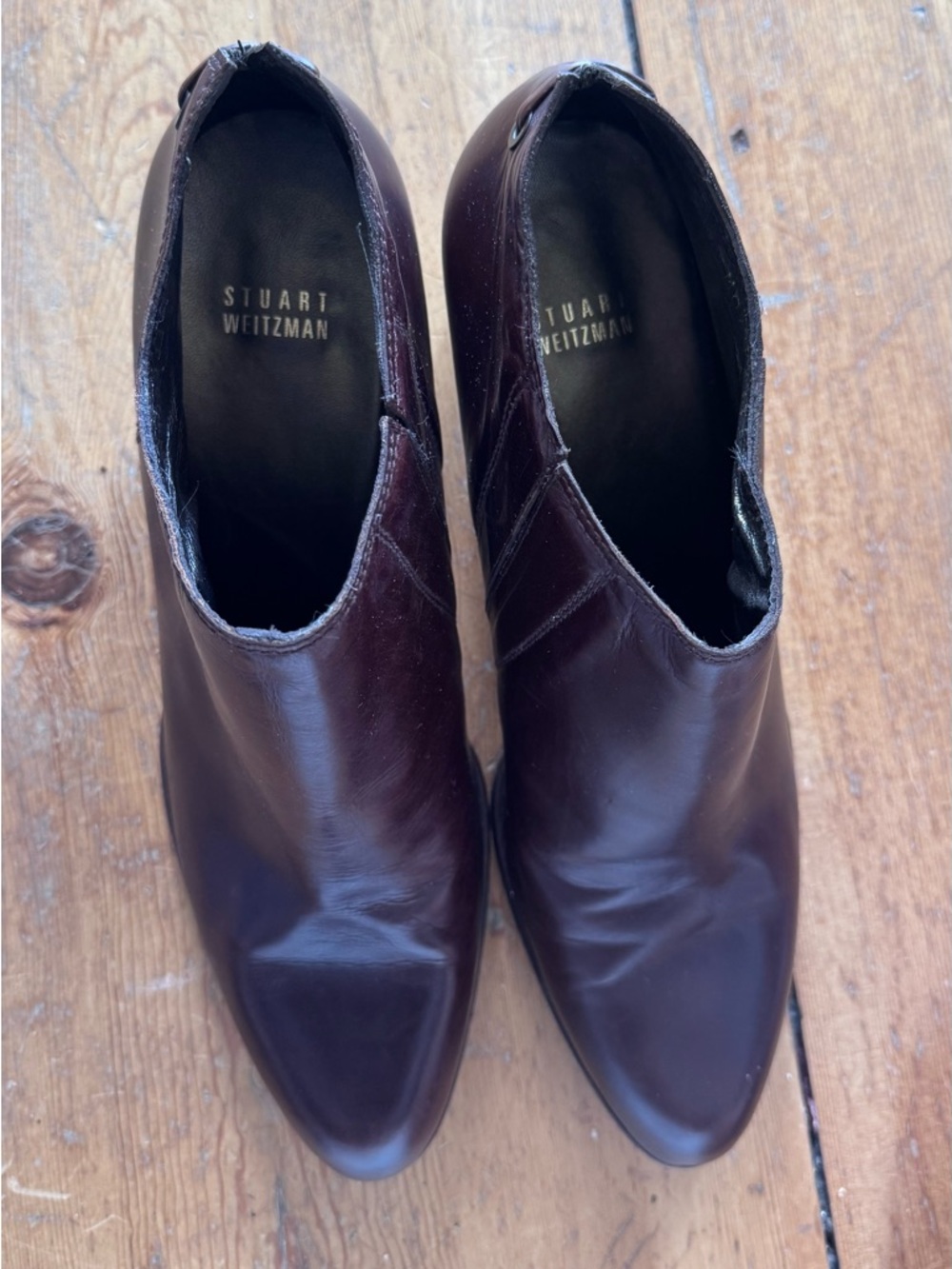 Stuart Weitzman Brown / Burgundy Leather boots